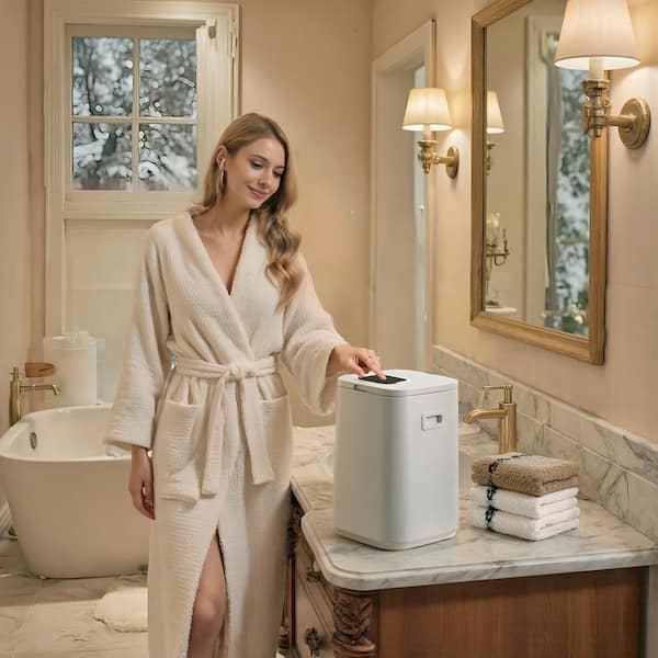 Towel Warmer Bucket 20L, Towel Warmer with 24H Delay Timer, Child Lock, Auto Off, LED Display Electric Plug-ln Single