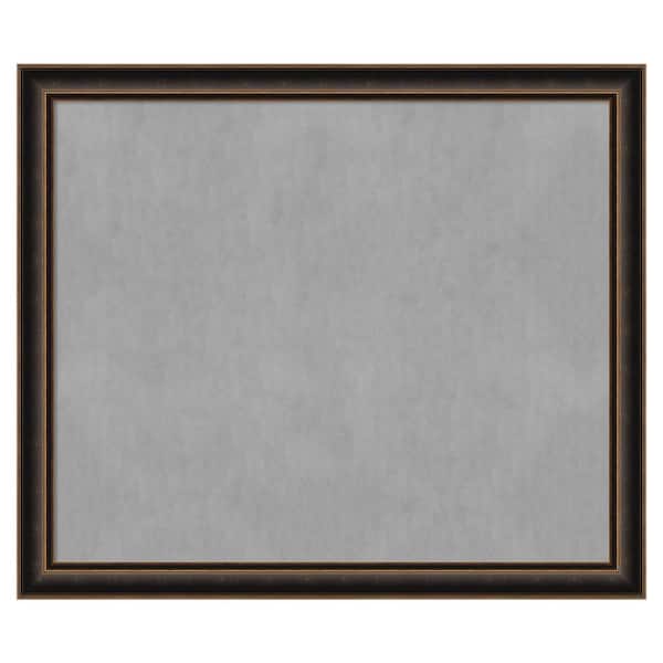 Amanti Art Villa Oil Rubbed Bronze 54 in. x 46 in. Framed Magnetic Board