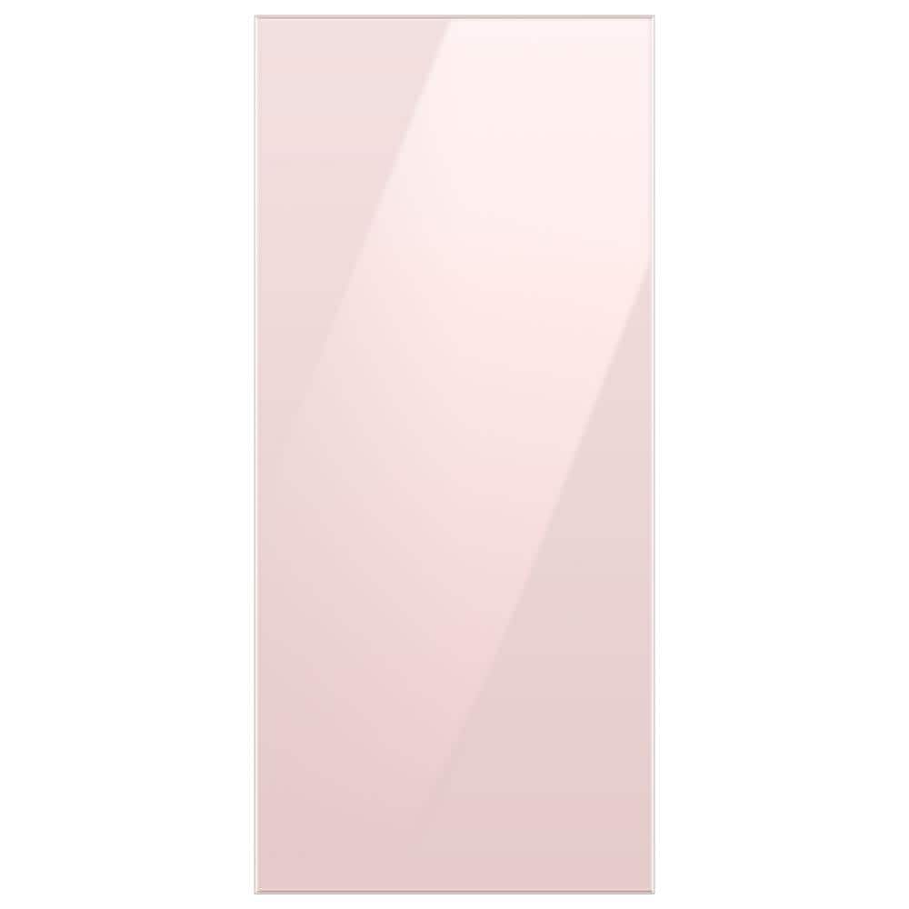 Bespoke Top Panel in Pink Glass for 4-Door Flex French Door Refrigerator