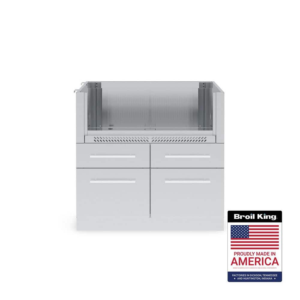 31.5 in. Stainless Steel 4-Burner Cabinet for Built-In Gas Grill price history on PriceWatchPro