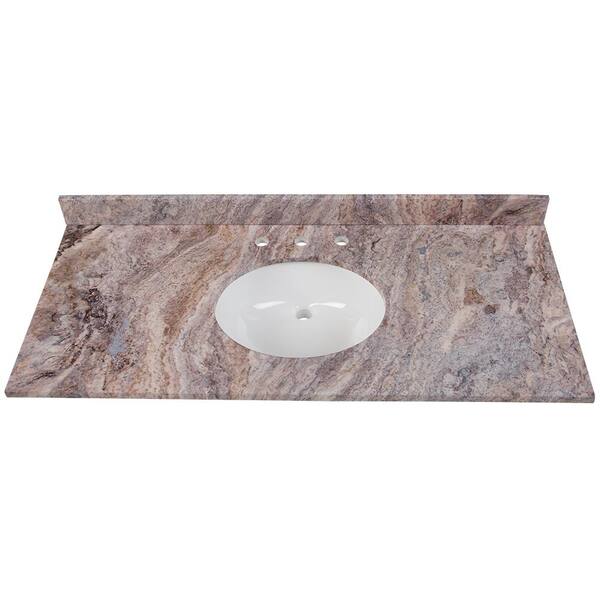 Home Decorators Collection 49 in. W x 22 in. D Stone Effects Vanity Top