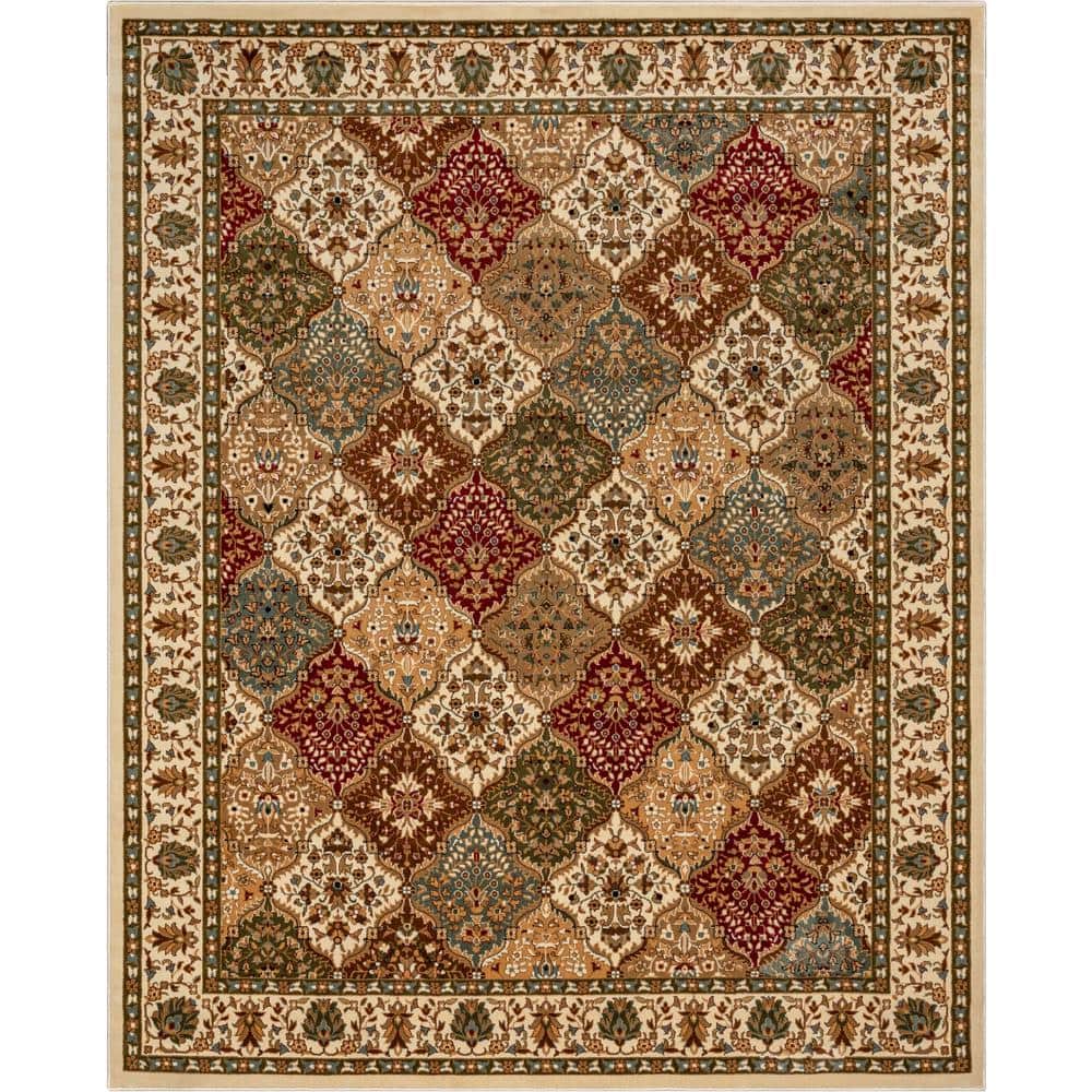 Well Woven Barclay Pyla Traditional Oriental Persian Red ft. 10 in. x  ft. 10 in. Area Rug 545607 The Home Depot