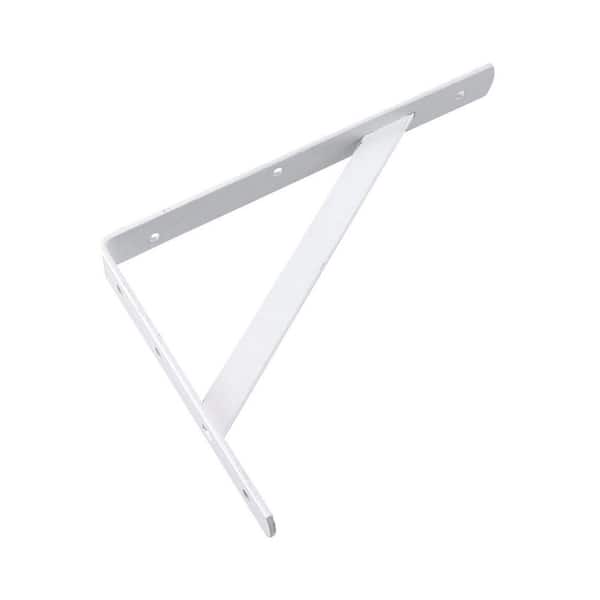 19-5/8 in. (498 mm) x 13 in. (330 mm) White Steel Heavy Duty Shelf Bracket