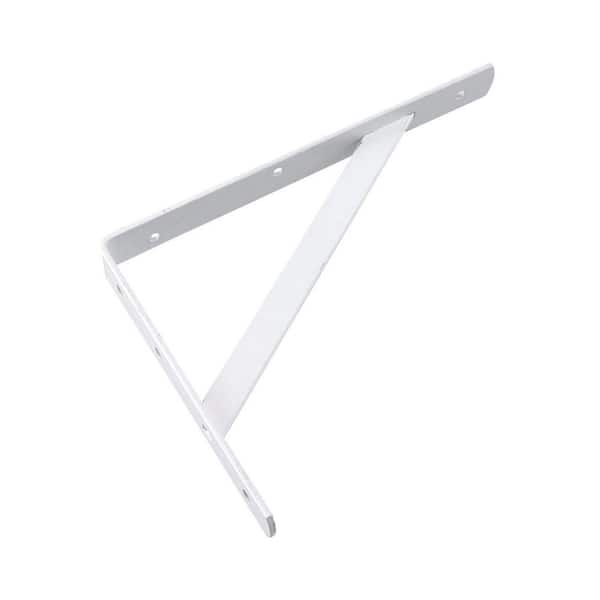 White Metal Shelf Brackets Triangle Wall Shelf Support Home Cabinet Decor 