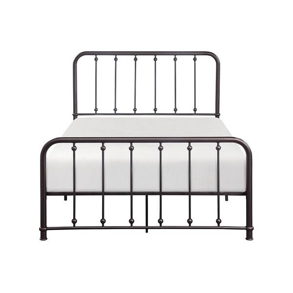 Bethany Dark Bronze Metal Frame Full Platform Bed 1638F-1 - The Home Depot