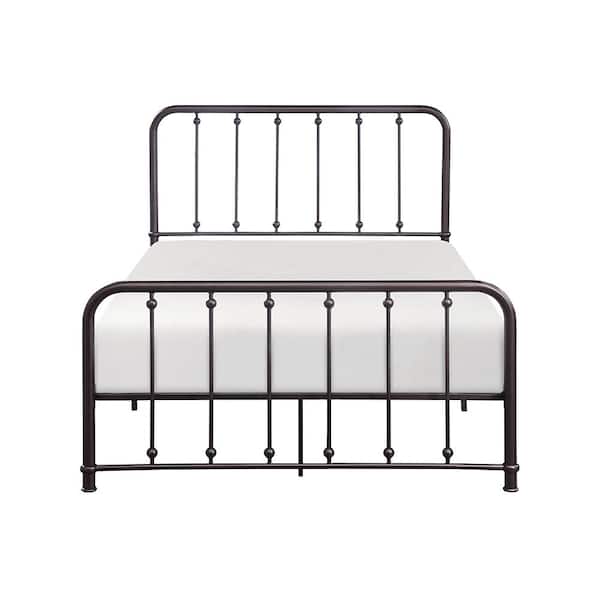 Lazzara Bethany Dark Bronze Metal Frame Full Platform Bed