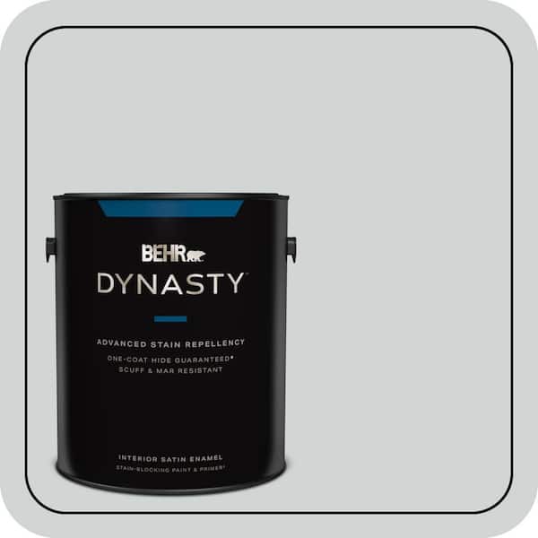 BEHR DYNASTY 1 gal. #N450-1 Evaporation Satin Enamel Stain-Blocking Interior Paint and Primer