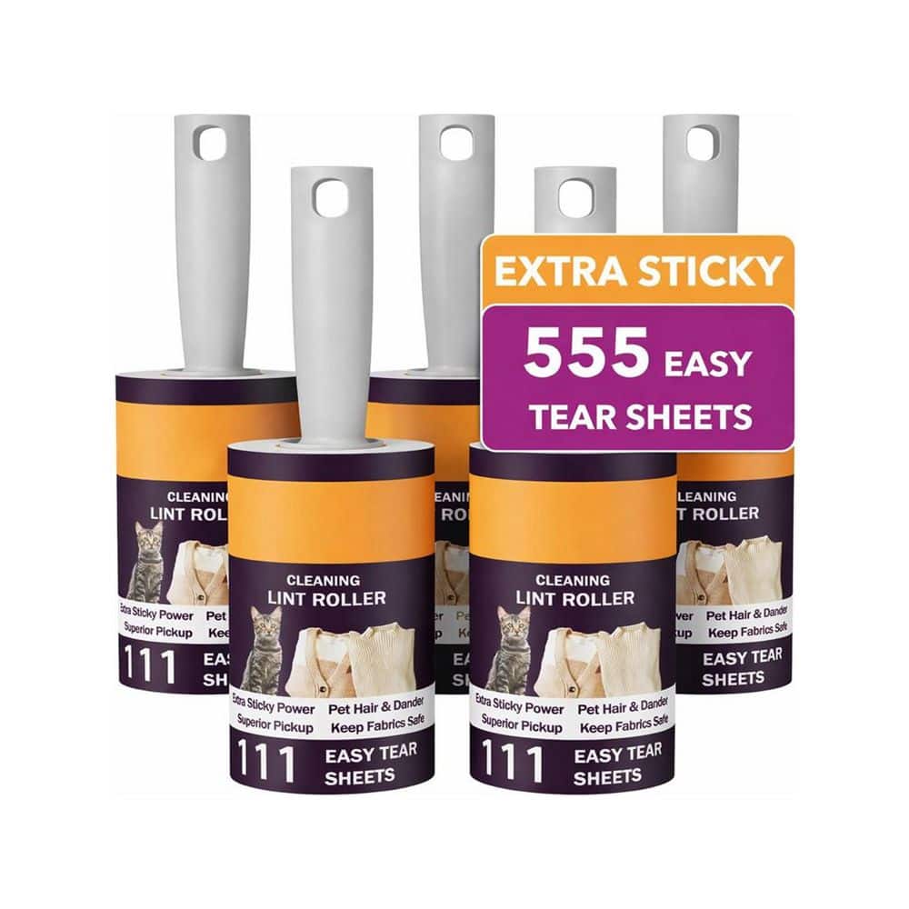 Extra Sticky Pet Hair Removal with 5 Upgraded Handles, 5 Rollers for Clothes and Furniture Cleaning price history on PriceWatchPro