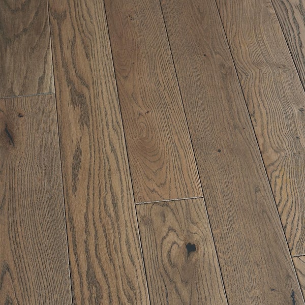 Malibu Wide Plank Solana French Oak 3/4 in. T x 5 in. W Wire Brushed Solid Hardwood Flooring (22.6 sq. ft./case)