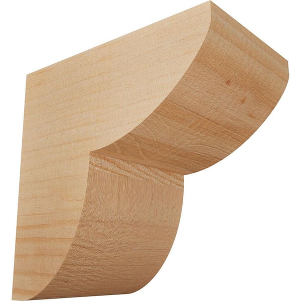 Ekena Millwork 3-1/2 in. x 6 in. x 6 in. Douglas Fir Crestline Smooth Corbel
