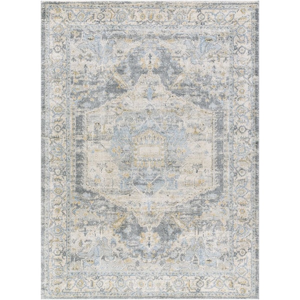 Avellino AVL-2303 9 ft. x 12 ft. Gray Machine Woven, Area Rug