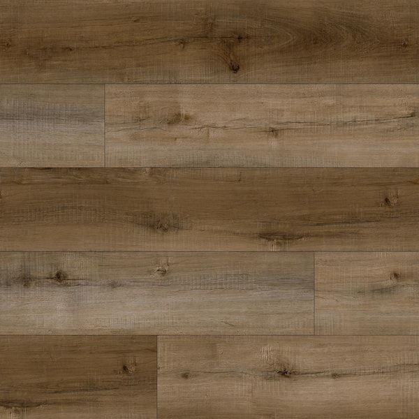 A&A Surfaces Fowler Ridge 20 MIL x 7 in. x 48 in. Waterproof Click Lock Luxury Vinyl Plank Flooring (23.8 sq. ft. / case)