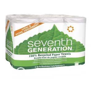 11 in. x 5.40 in. Recycled Paper Towels 2-Ply (6-Pack)