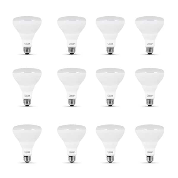 Feit Electric 85-Watt Equivalent BR30 Dimmable CEC Title 20 90+ CRI E26 Flood LED Light Bulb, Soft White 2700K (12-Pack)