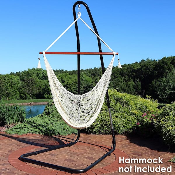 Metal Heavy Duty Adjustable Hanging Hammock Chair Porch Swing Stand Portable New 