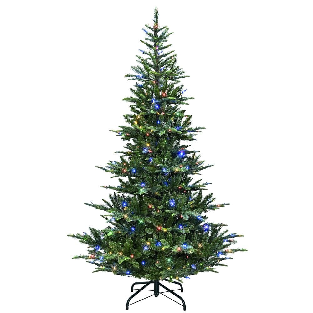 7.5 ft Pre-Lit Artificial Christmas Tree Mountain Fir with 400 Dual-Color LED Lights price history on PriceWatchPro