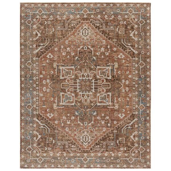 Sarafina 10 ft. x 13 ft. Copper/Brown Medallion Area Rug