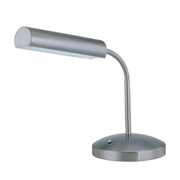 Illumine 16 in. Polished Steel Desk Lamp