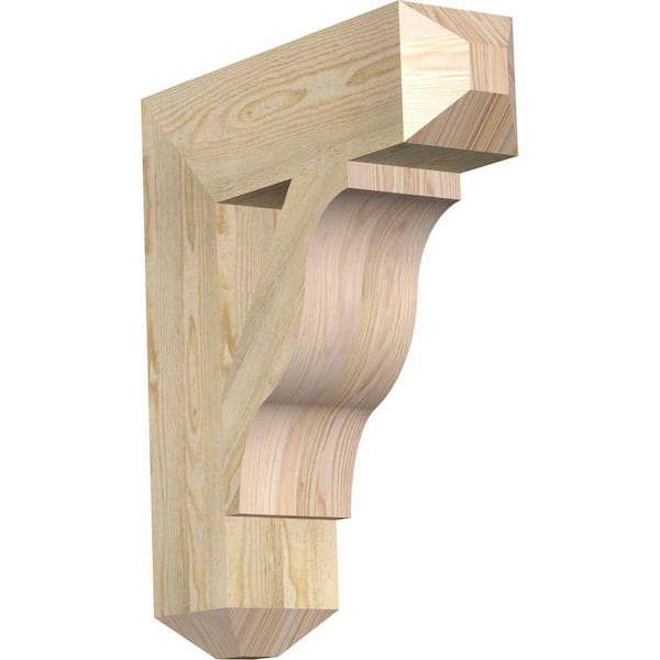 Ekena Millwork 6 in. x 26 in. x 22 in. Douglas Fir Funston Craftsman Rough Sawn Bracket