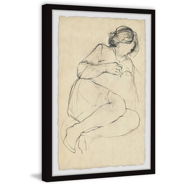  Abstract Woman's Body Shape Wall Decor Art Print Poster -  Female One Line Silhouette -UNFRAMED- Modern Minimalist Fashion Artwork for  Bedroom Living Room Bathroom Home Office (11x14 HAND ON CHIN): Posters