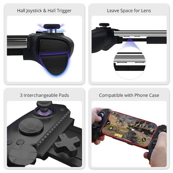 OBJLGEV S9 Full-Size Gaming Controller for iPhone 15/16 iPad and Android with Bluetooth Type-C Gamepad for Roblox Genshin Impact OBJLGEV S9 Full-Size Gaming Controller for iPhone 15/16 iPad and Android with Bluetooth Type-C Gamepad for Roblox Genshin Impact