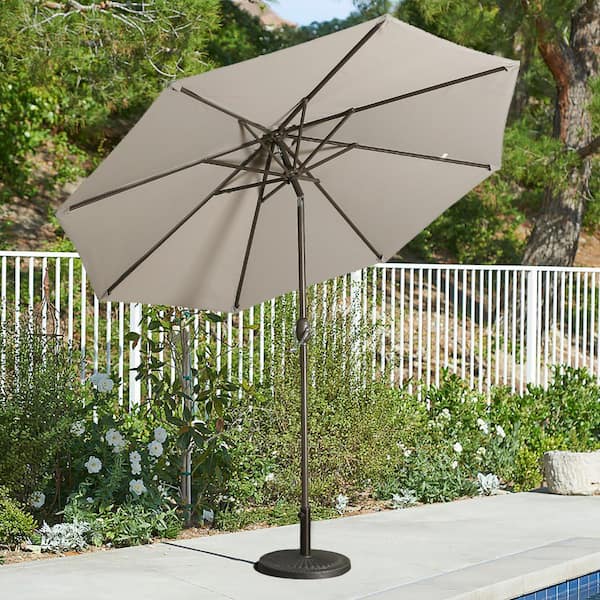 9FT Outdoor Umbrella W/ Push Button Tilt and Crank for Backyard, Pool(Net  Only)