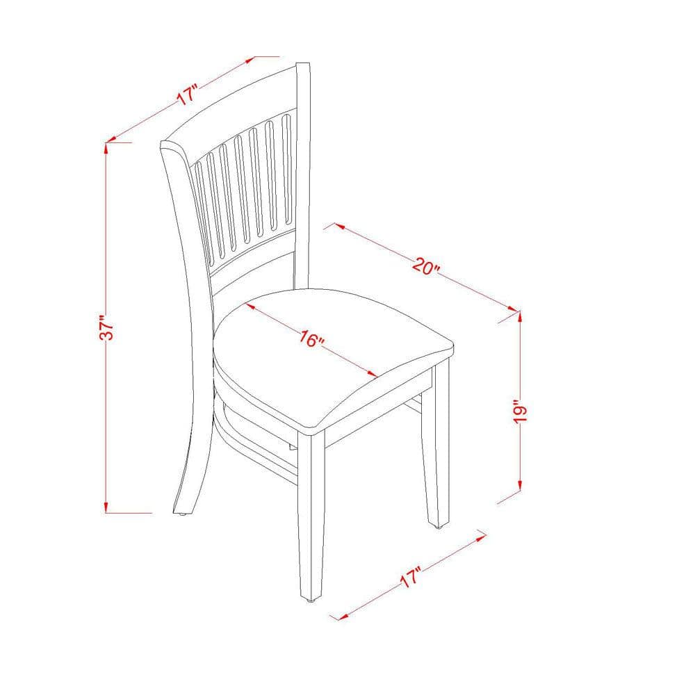 Elegant Slatted Back Black Linen & Wood Dining Chair Set