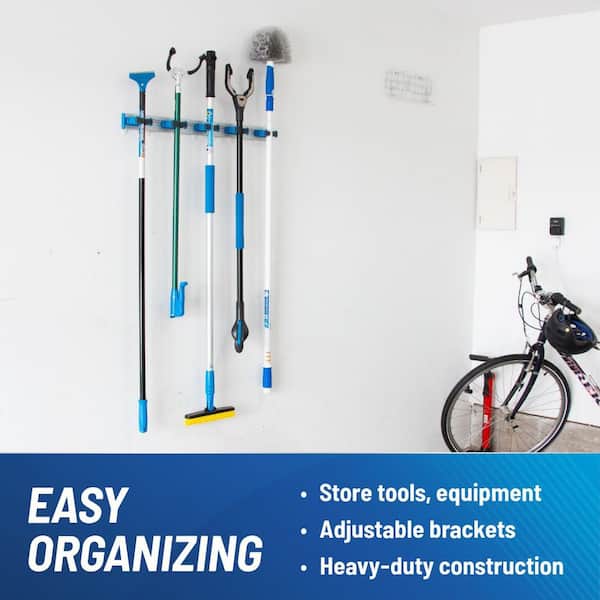 28.25 in. Hang Up Storage Unit - 5 Bracket Wall Mount Organizer