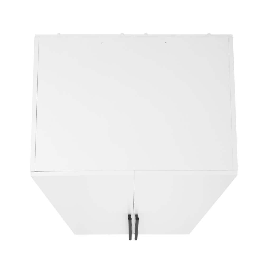 White Contemporary 2-Piece Modular Wardrobe Closet