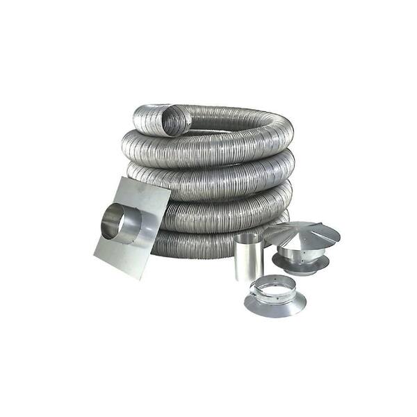 Z-Flex 3 in. x 25 ft. Oil Chimney Liner Kit