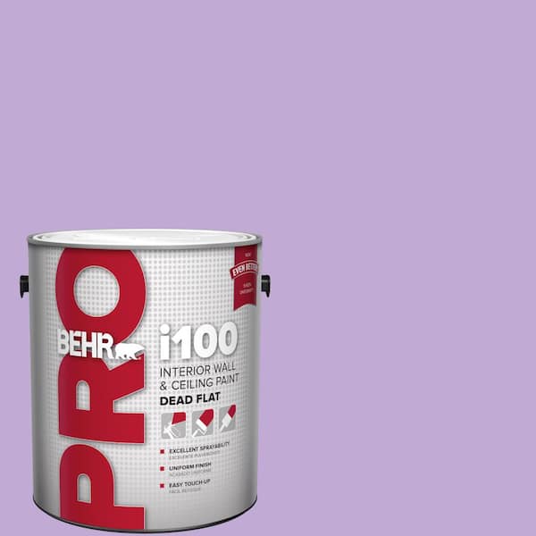 1 gal. #MQ4-59 Purple Gladiola Dead Flat Interior Paint