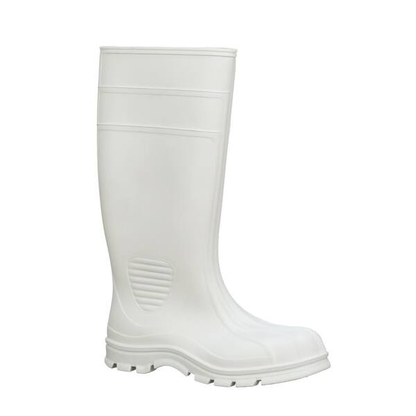 Heartland Footwear Men's Steel Toe Shrimp Boot, Size: 12, White