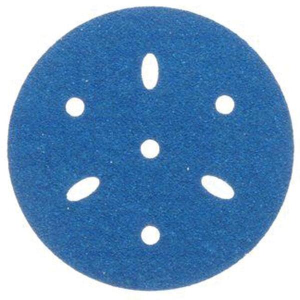 3M Hookit 321U Blue Sandpaper 3 in. Disc - 600 Grade Multi-Hole (50/Box)