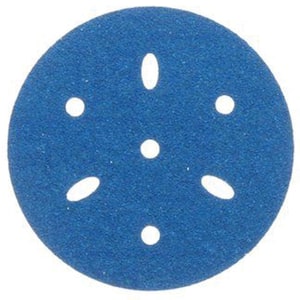 Hookit Blue Sandpaper 6 in. Disc - 80 Grade Multi-Hole, 50/Box