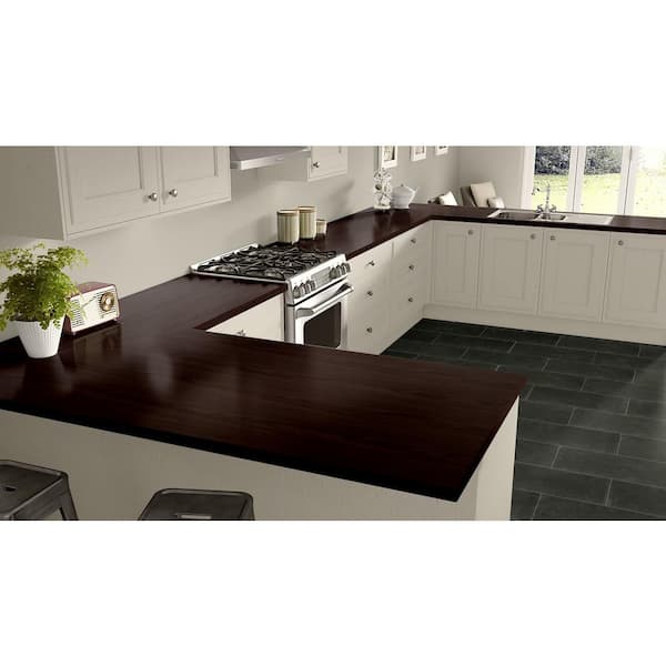 4 ft. x 8 ft. Laminate Sheet in Empire Mahogany with Premium Textured Gloss Finish