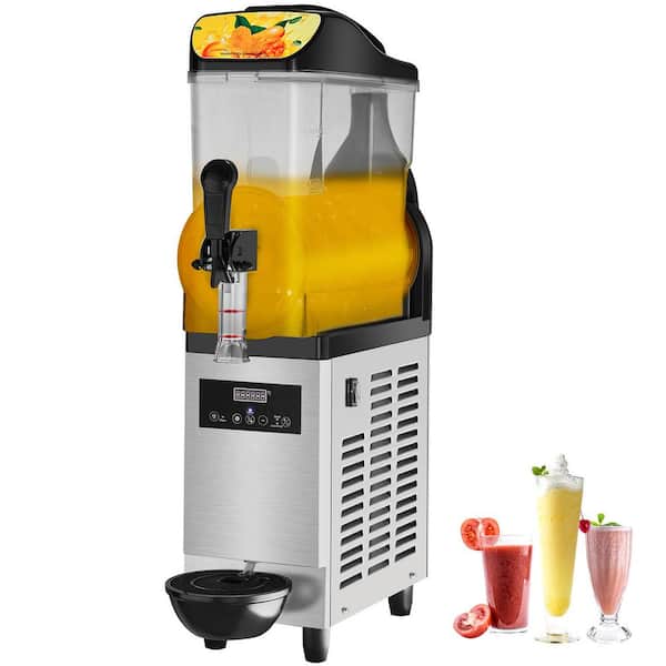 405 oz. Slushy Machine, 3.2Gal Stainless Steel Frozen Drink Maker, 50 Cup Triple Bowl, 500-Watt for Parties, Restaurants