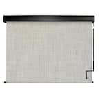 Carmel Cordless Hand Crank UV Protection PVC Premium Exterior Roller Shade 72 in. W x 96 in. L