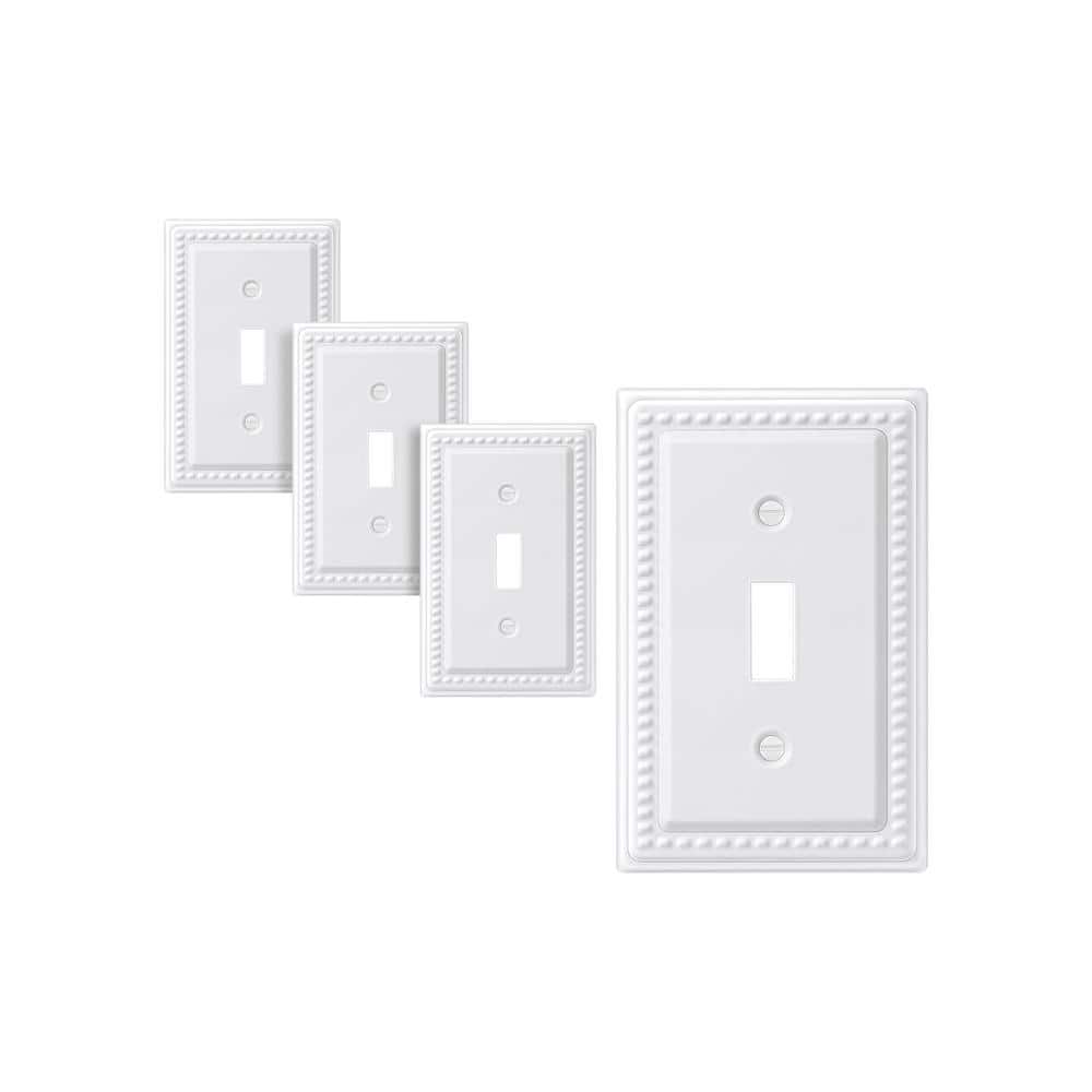 1-Gang White Toggle Metal Wall Plates (4-Pack) price history on PriceWatchPro