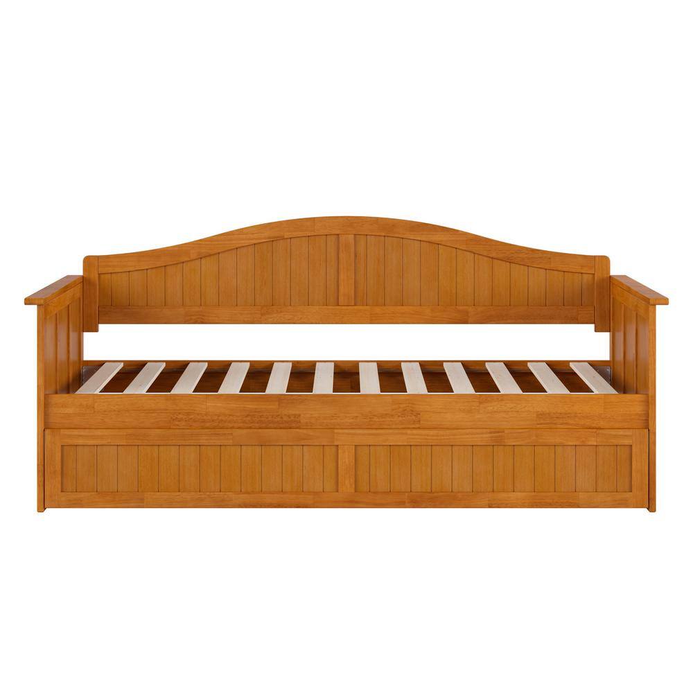 Nantucket Light Toffee Twin Wood Daybed with Trundle