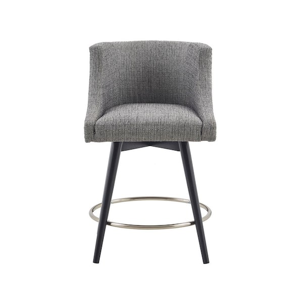 Quarry 26.5 in. Grey Wood Counter Stool