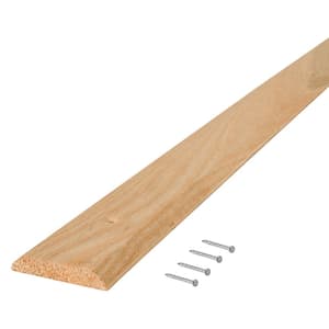 1-3/4 in. x 5/16 in. x 36 in. Natural Hardwood Flat-Profile Threshold for Doorways