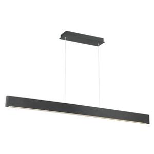 Volo 54 in. 480-Watt Equivalent Integrated LED Black Pendant with Acrylic Shade
