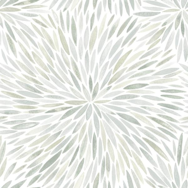 RoomMates Cat Coquillette Burst Green Vinyl Peel and Stick Matte Wallpaper 30.75 sq. ft.