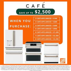 27.8 cu. ft. Smart 4- Door French Door Refrigerator with Convertible Middle Drawer in Matte White