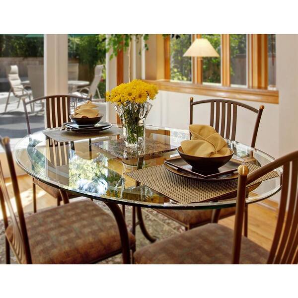 Table Top Replacement Tempered Glass Clear Dining Table Round Desk Multi Sizes 