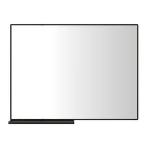 40 in. W x 4.72 in. H Rectangular Aluminum Framed Wall Bathroom Vanity Mirror in Black