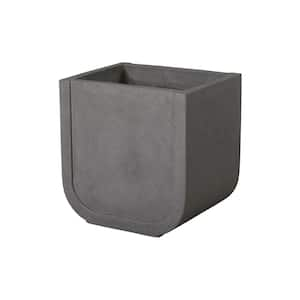 20 in. L x 15 in. W x 20 in. H Gray Terrazzo Square Planter