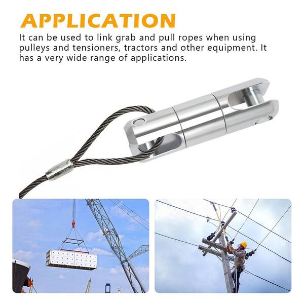 Lukyamzn Heavy Duty Cable Pulling Swivel Wire Line Rope Bearing