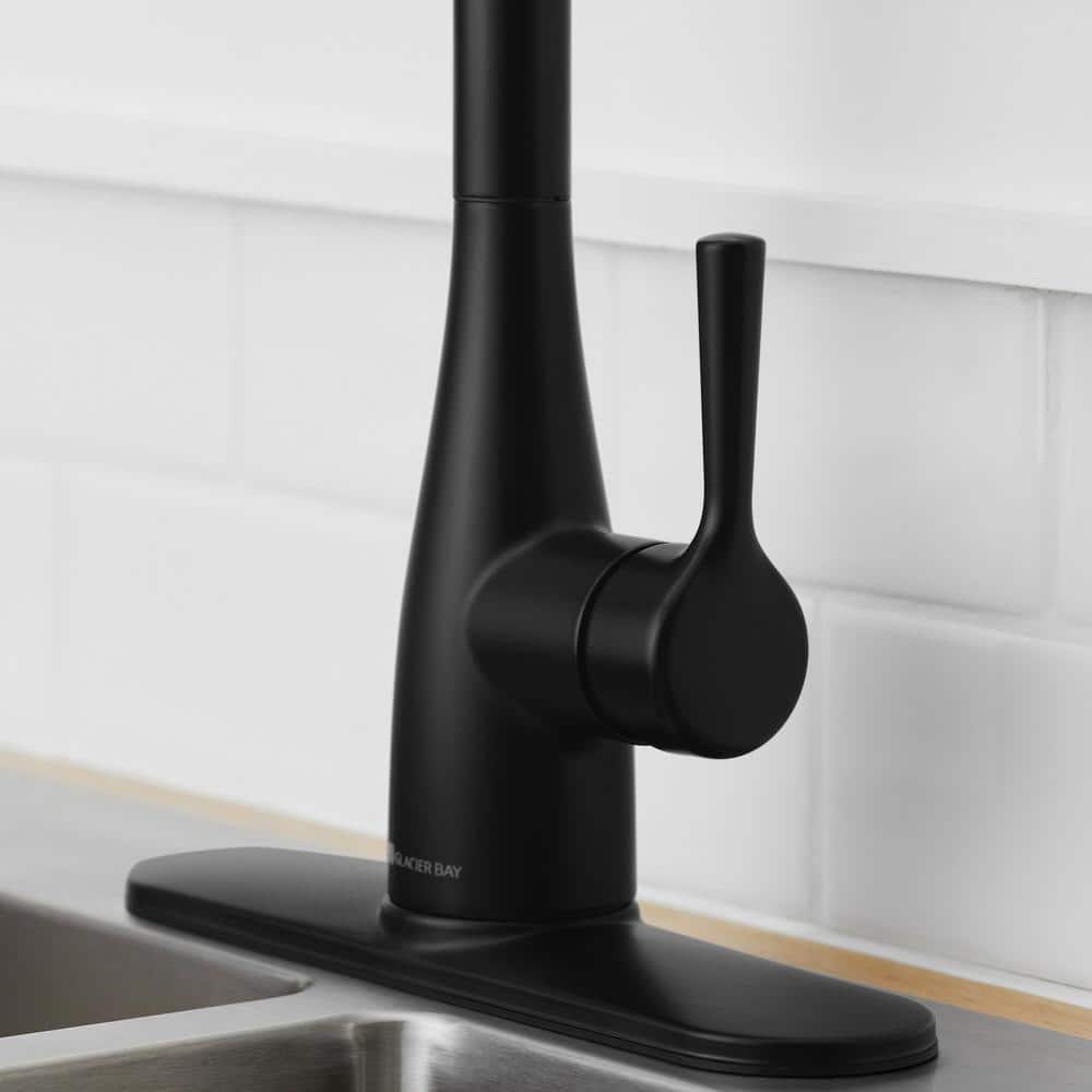 Sadira Touchless Single-Handle Pull-Down Sprayer Kitchen Faucet with TurboSpray and FastMount in Matte Black