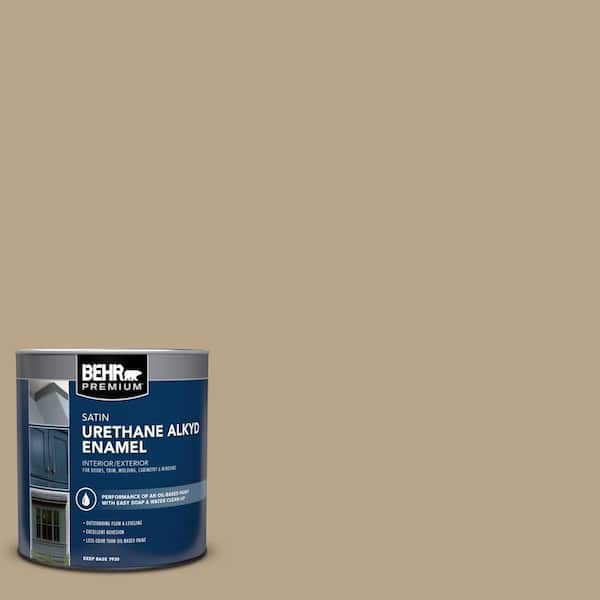 1 qt. #710D-4 Harvest Brown Urethane Alkyd Satin Enamel Interior/Exterior Paint